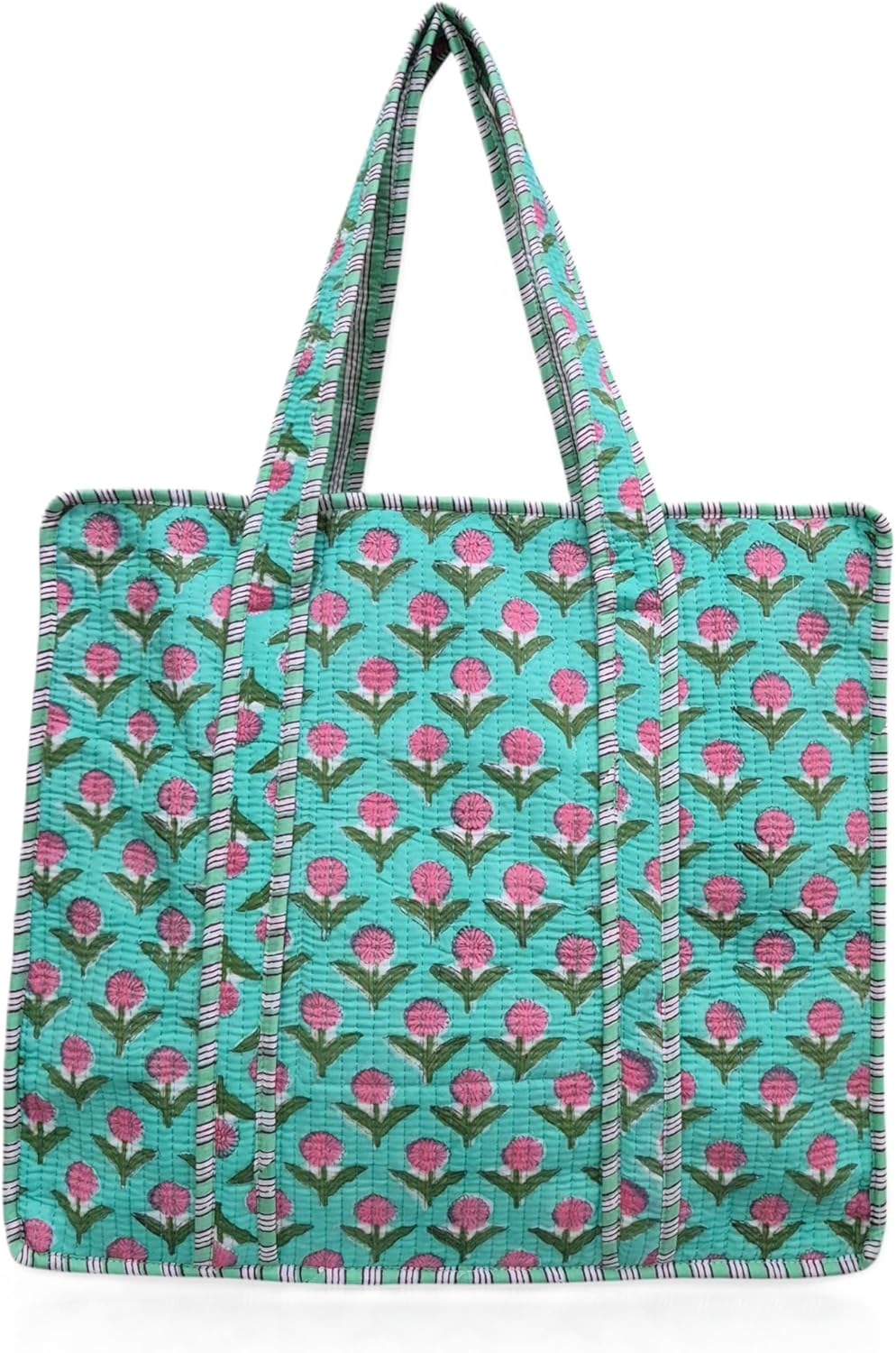 COTSILER Women Tote Bags Lightweight 18x16 Zipper Travel Bag Purse Cotton Shoulder Tote Bags For Shopping,Grocery,Beach Bag