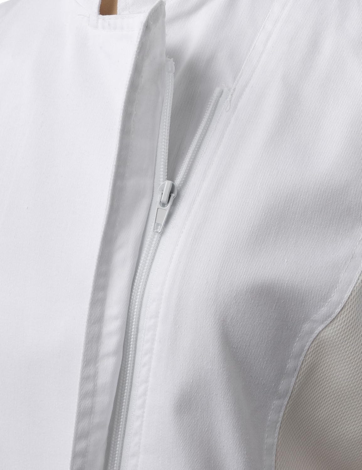 Ubon Women's Chef Coat Side Mesh Vent Zipper Chef Jacket - Image 6