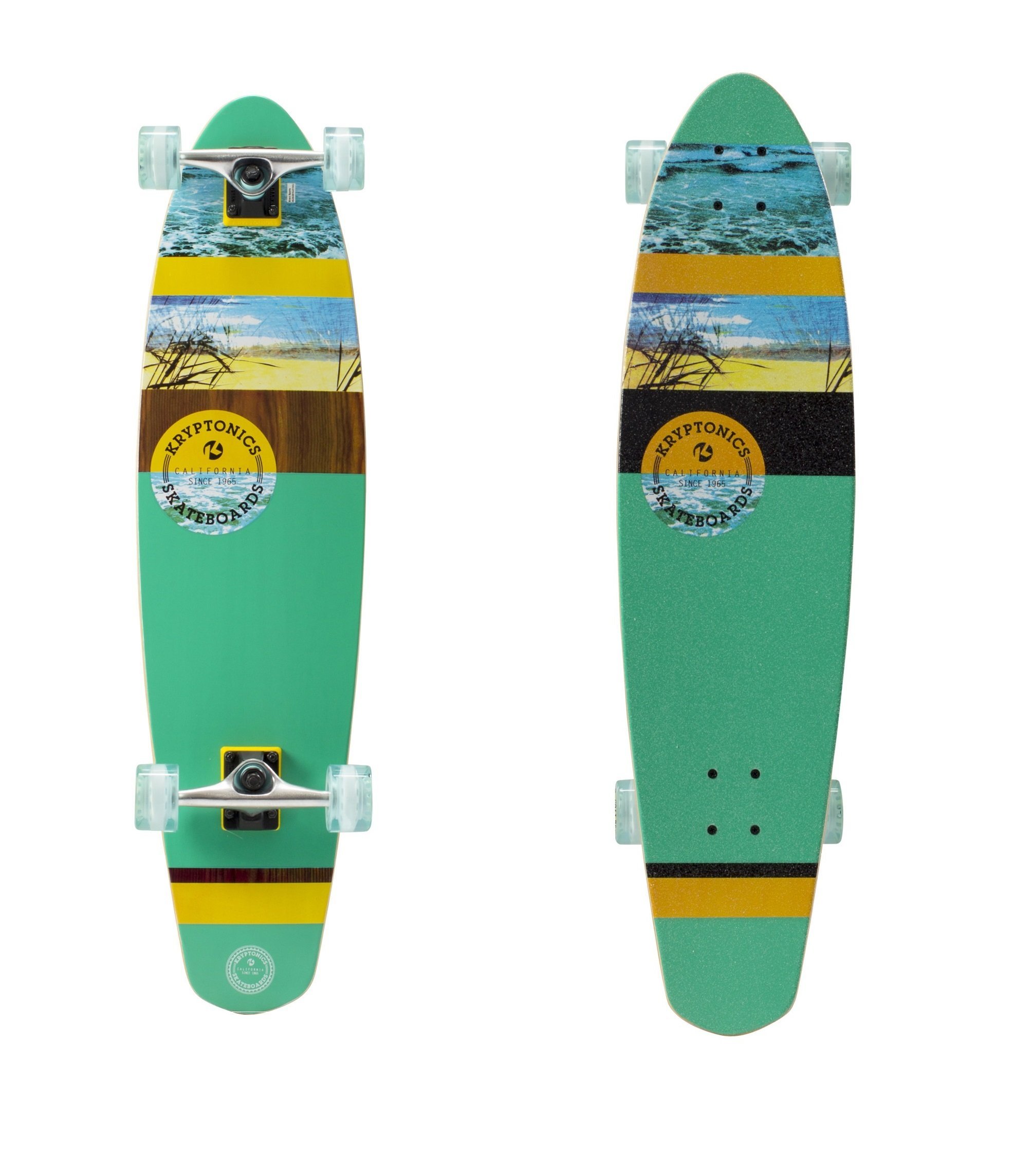 Longboard Skateboard Kryptonics 36 Pouces - Occasion, Bon état Fonctionnel