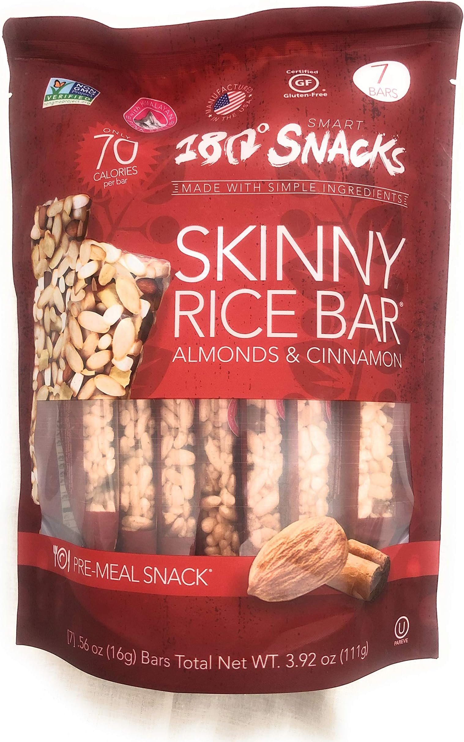 180 Skinny Rice Bar Almonds & Cinnamon