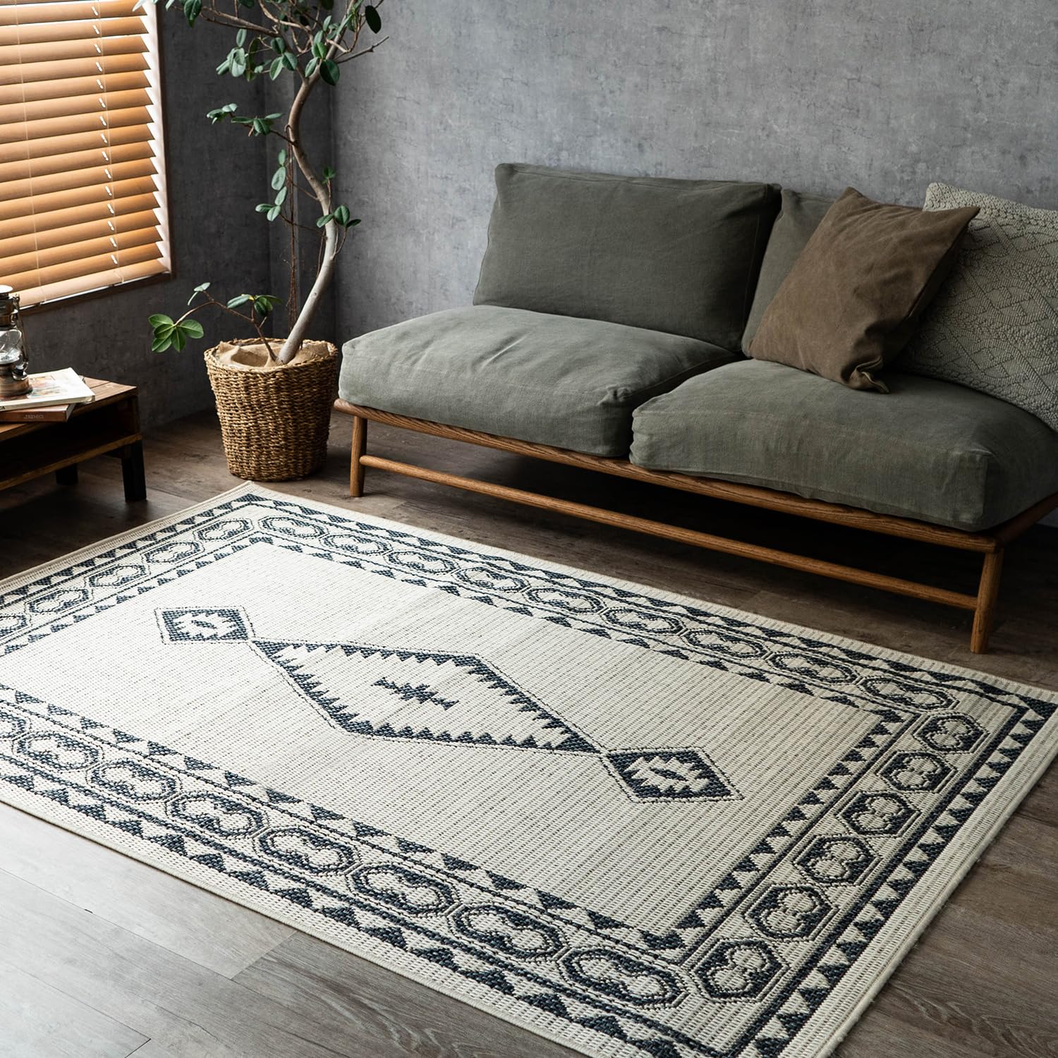 Amazon | サヤンサヤン アジアン キリム ラグマット カイロ 77x150 1畳