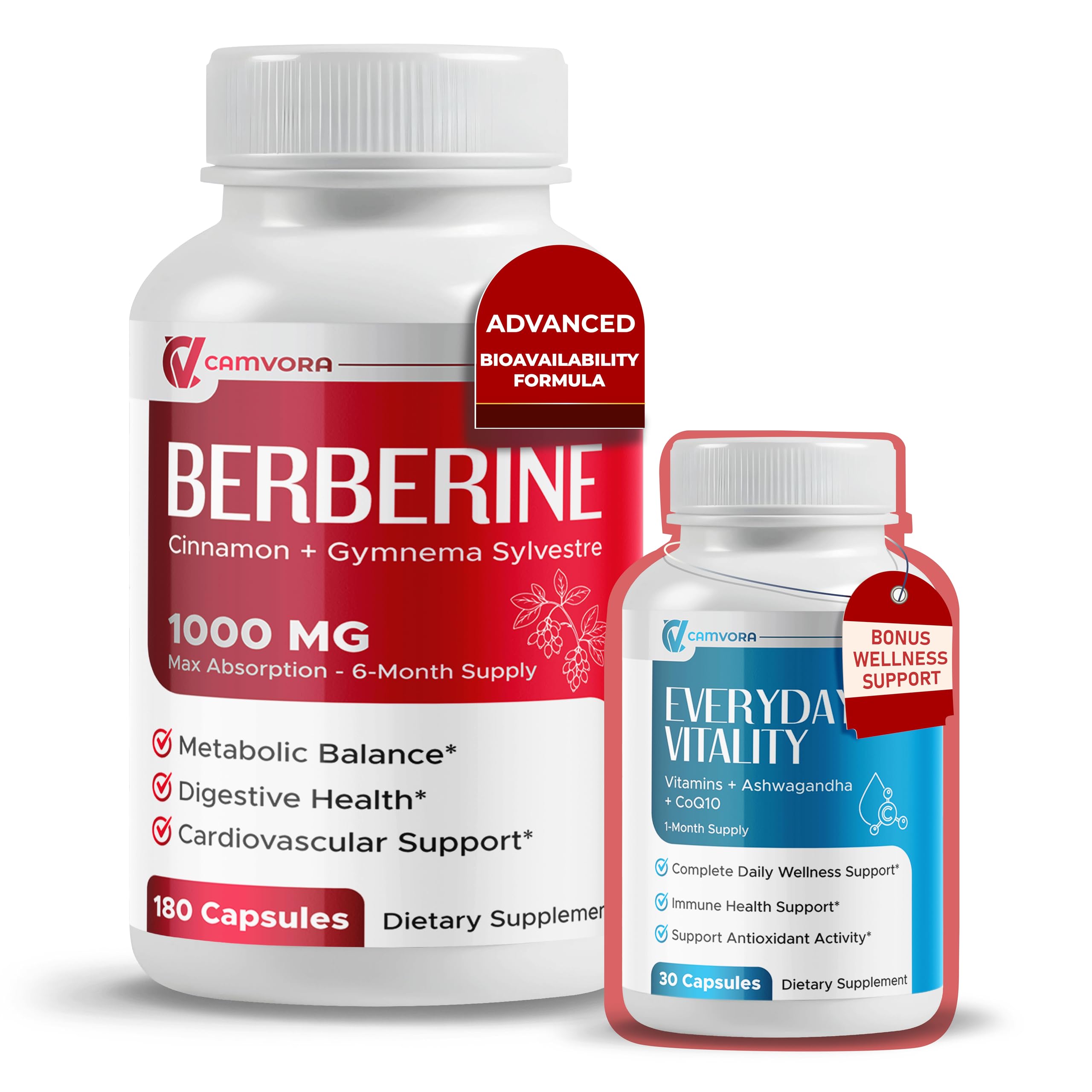 Berberine 1000mg Liposomal – 180 Capsules | Cinnamon & Gymnema | Max Absorption for Metabolic, Digestive & Heart Support 180 count (pack of 1)