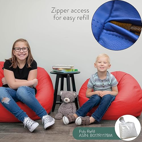 Miniatura 5 de Children's Factory -CF610-007 - Sillones puf para niños de 35 pulgadas, muebles flexibles para aulas, puf ideal para niños y niñas, guardería o sala