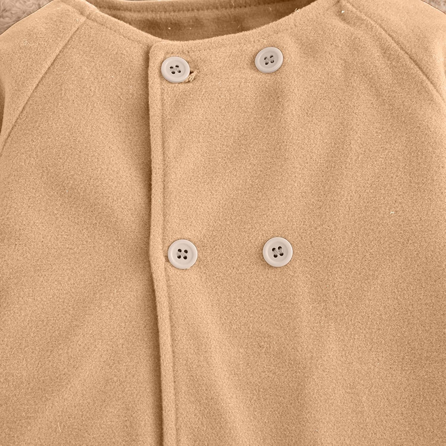 Girls Double Breasted Peacoat Long Sleeve Winter Coat