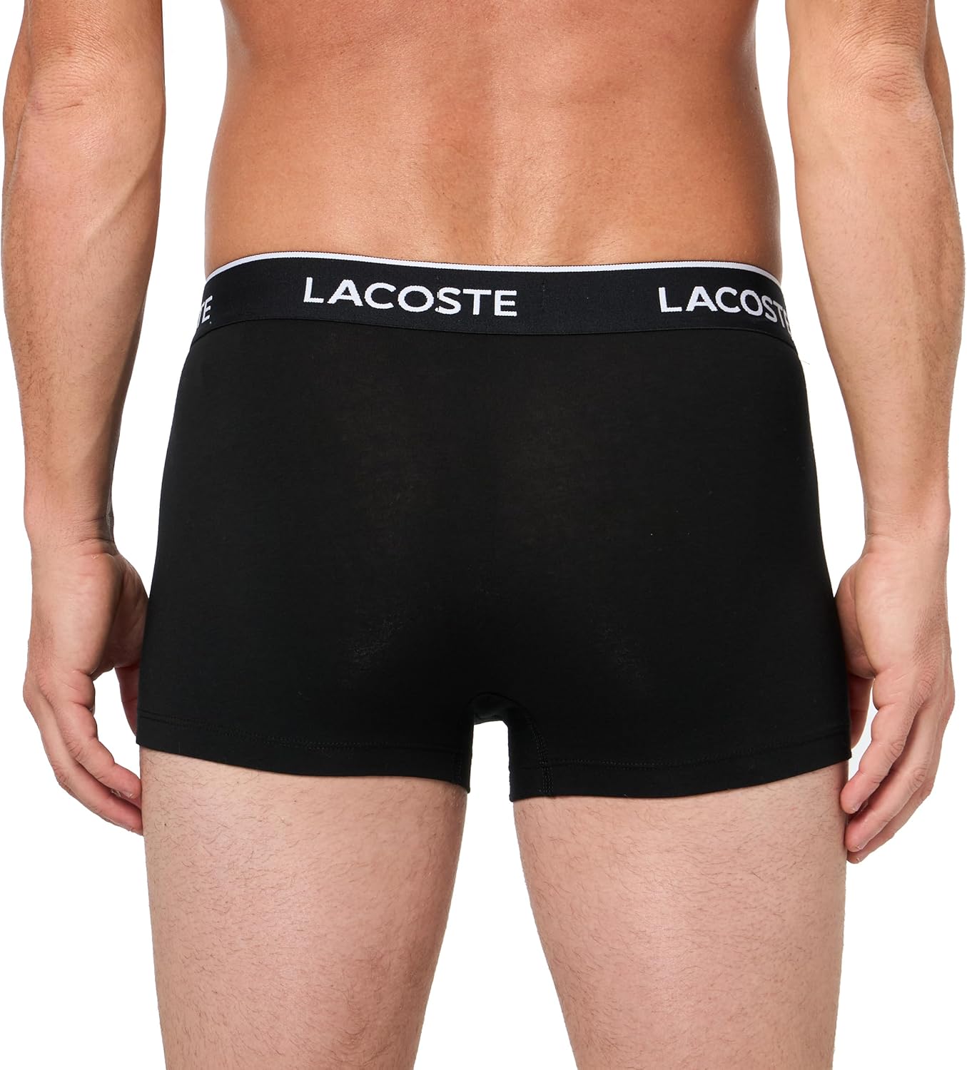 Lacoste Men's Cotton Stretch Essentials Trunks, 3-pack - Image 3