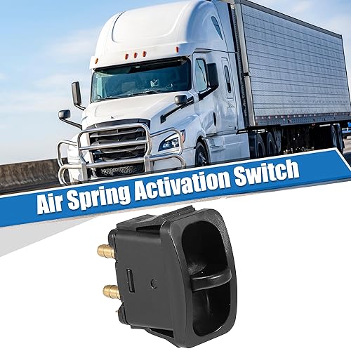 Miniatura 2 de uxcell Interruptor de activación con resorte de aire para coche para camión ABS eléctrico Cabina Ride Interruptor de control de suspensión Push to