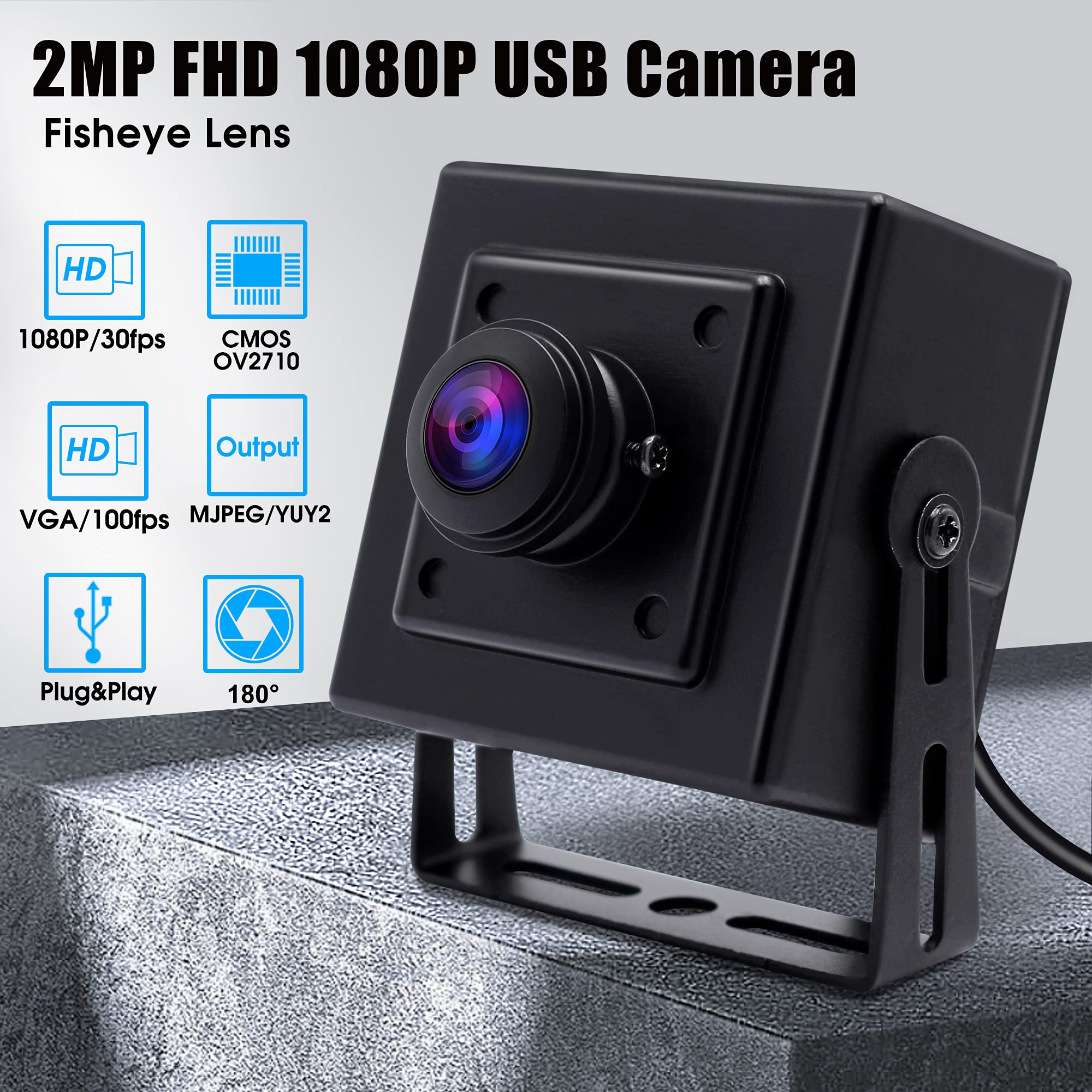 Amazon.com: SVPRO 1080P USB PC Webcam Wide Angle Fisheye 180