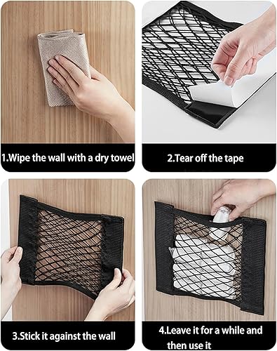 Miniatura 5 de Plastic Bag Holder Mesh Storage Net Grocery Bag Holder Organizer Dispenser for Aluminum Foil, Trash Bag, Garbage Bag, Plastic Wrap, Shopping Bag