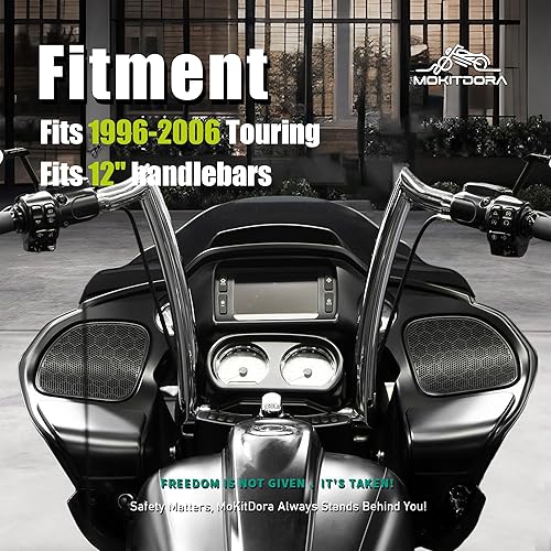 Miniatura 2 de MoKitDora Kit de arnés de extensión de cableado de manillar de 12 pulgadas para modelos Harley Touring Electra Glide Road King FLHTCU 1996-2006