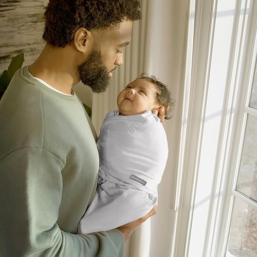 Miniatura 21 de SwaddleMe by Ingenuity Original Swaddle, 100% algodón, mejora el sueño y calma el reflejo de sobresalto, 0-3 meses, 1.0 TOG, paquete de 3, manta