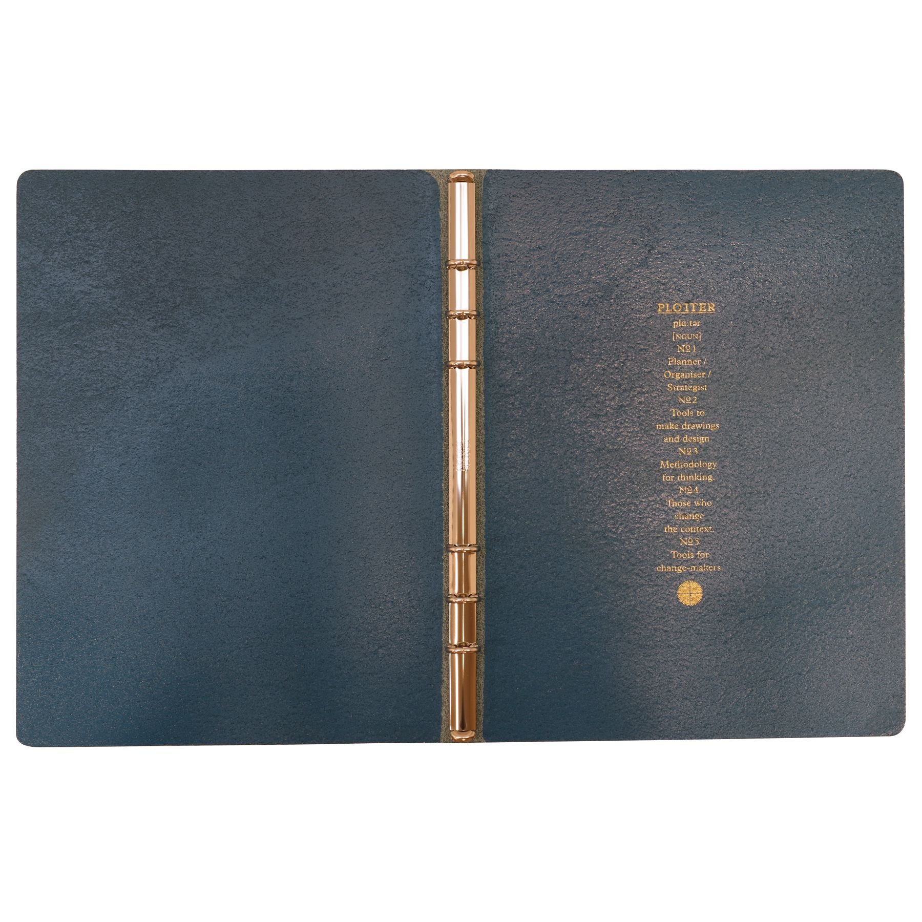 PLOTTER プロッター A5 バインダー シュリンクレザー 黒 【公式通販】