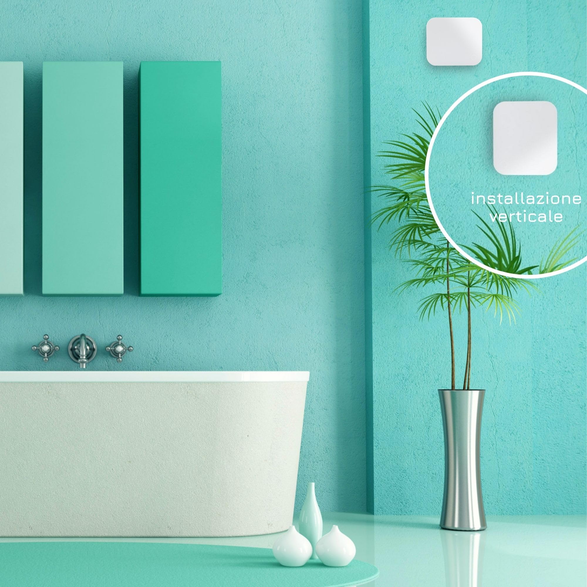 Turbionaire Trend 100 PWM Aspiratore da Bagno 100mm, Con Sensore di presenza, Valvola di Non Ritorno, Aspiratione perimetrale, Installazione flessibile, Contro umidità e muffa, Garanzia 5 anni