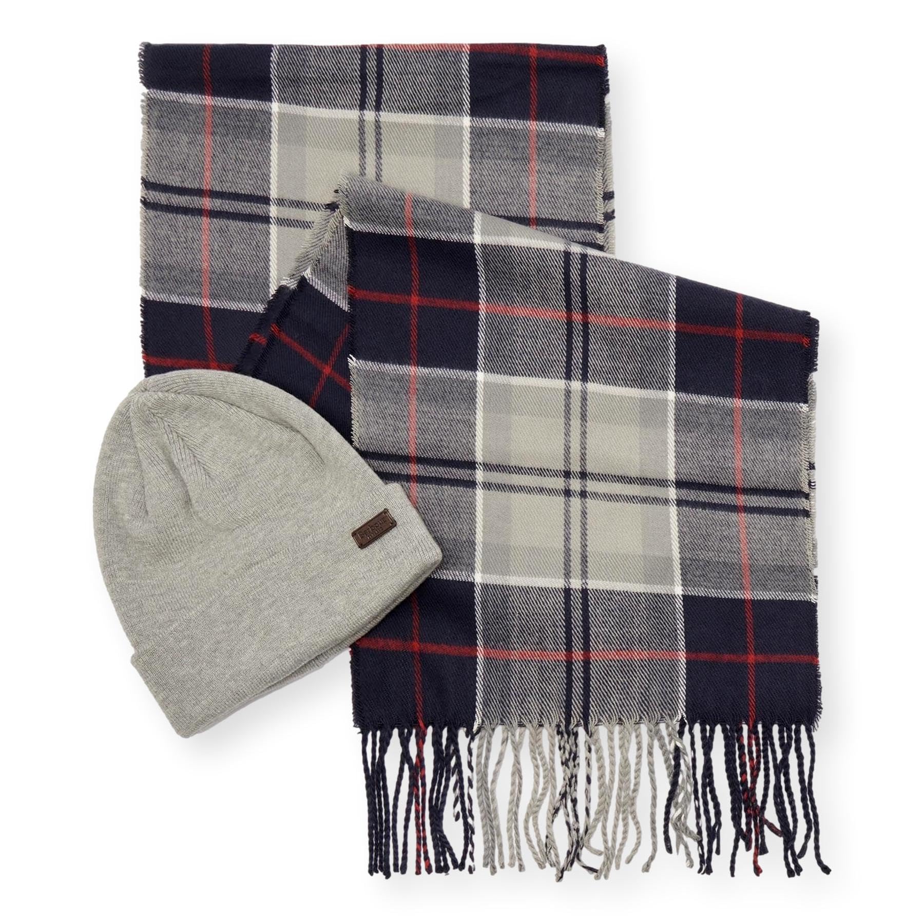 Barbour Swinton - Par de gorros y bufandas de tartán galingale para hombre