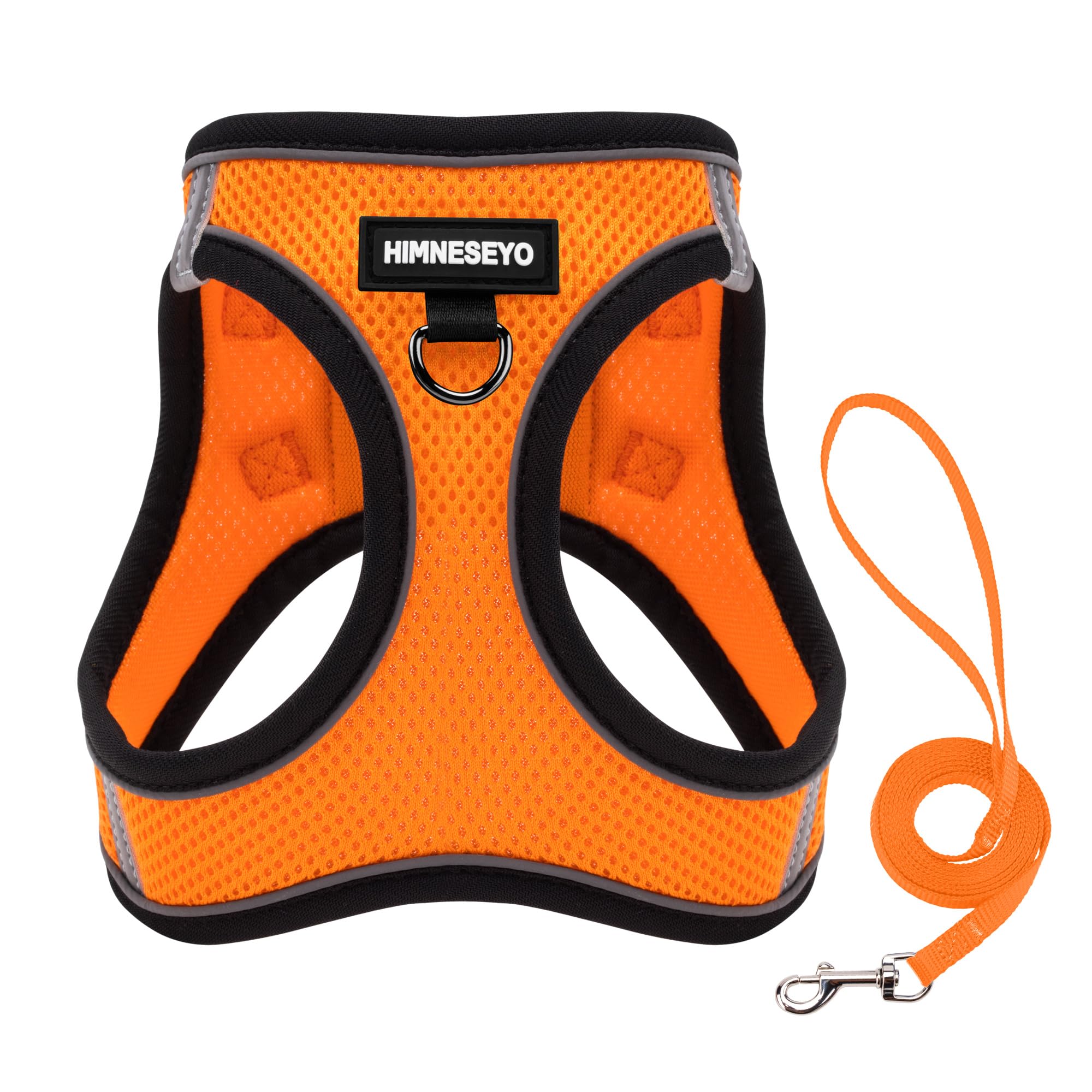 Dog Harness and Leash Set, Dog Harness for Dogs No Pull, No-Chock Step-in Reflective Breathable Lightweight Easy Walk Vest Harnesses with Safety