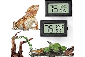 Palksky Reptile Thermostat and Humidity Gauge: Accurate Reptile Tank Accessories