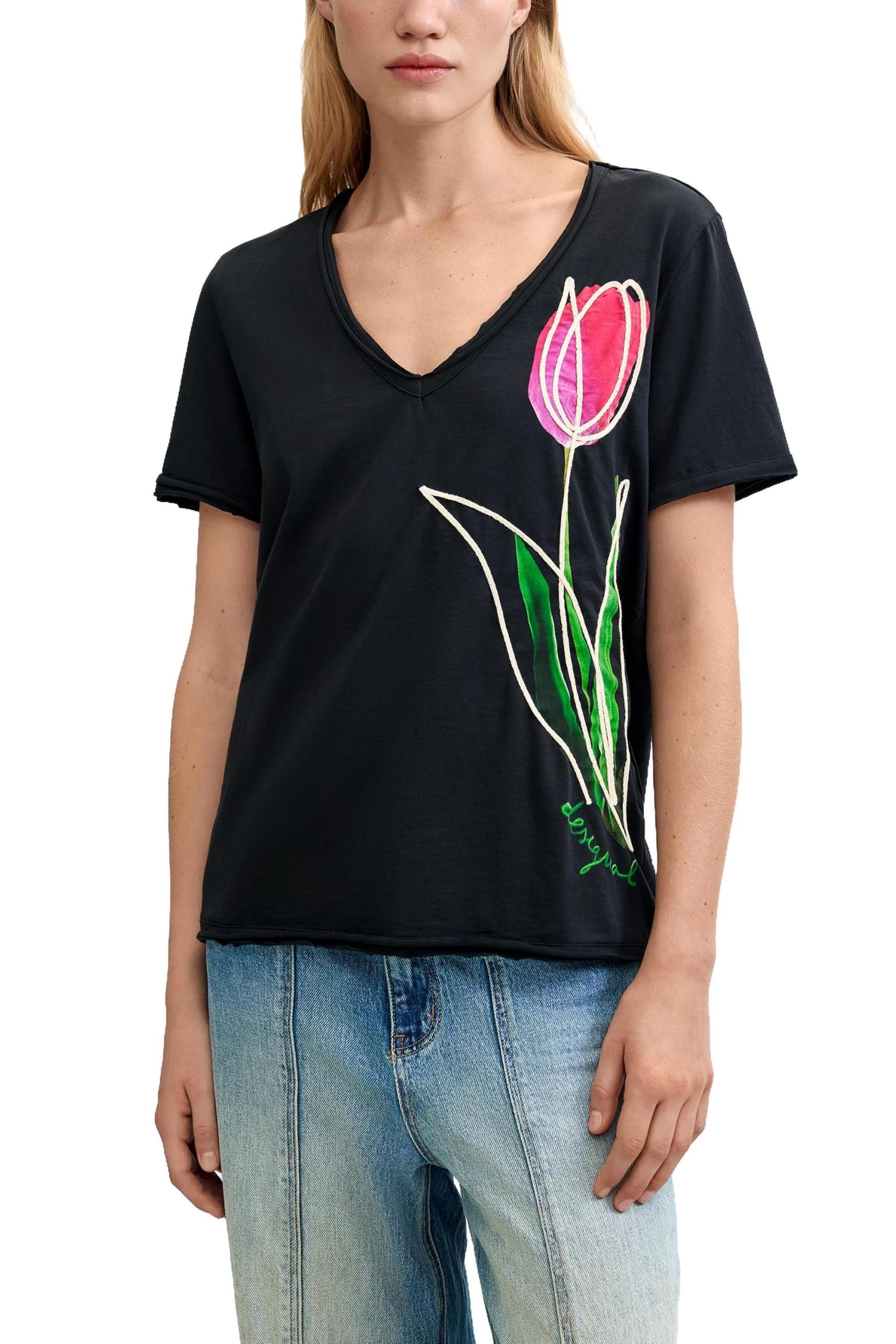 Desigual Women's Noir T-Shirt