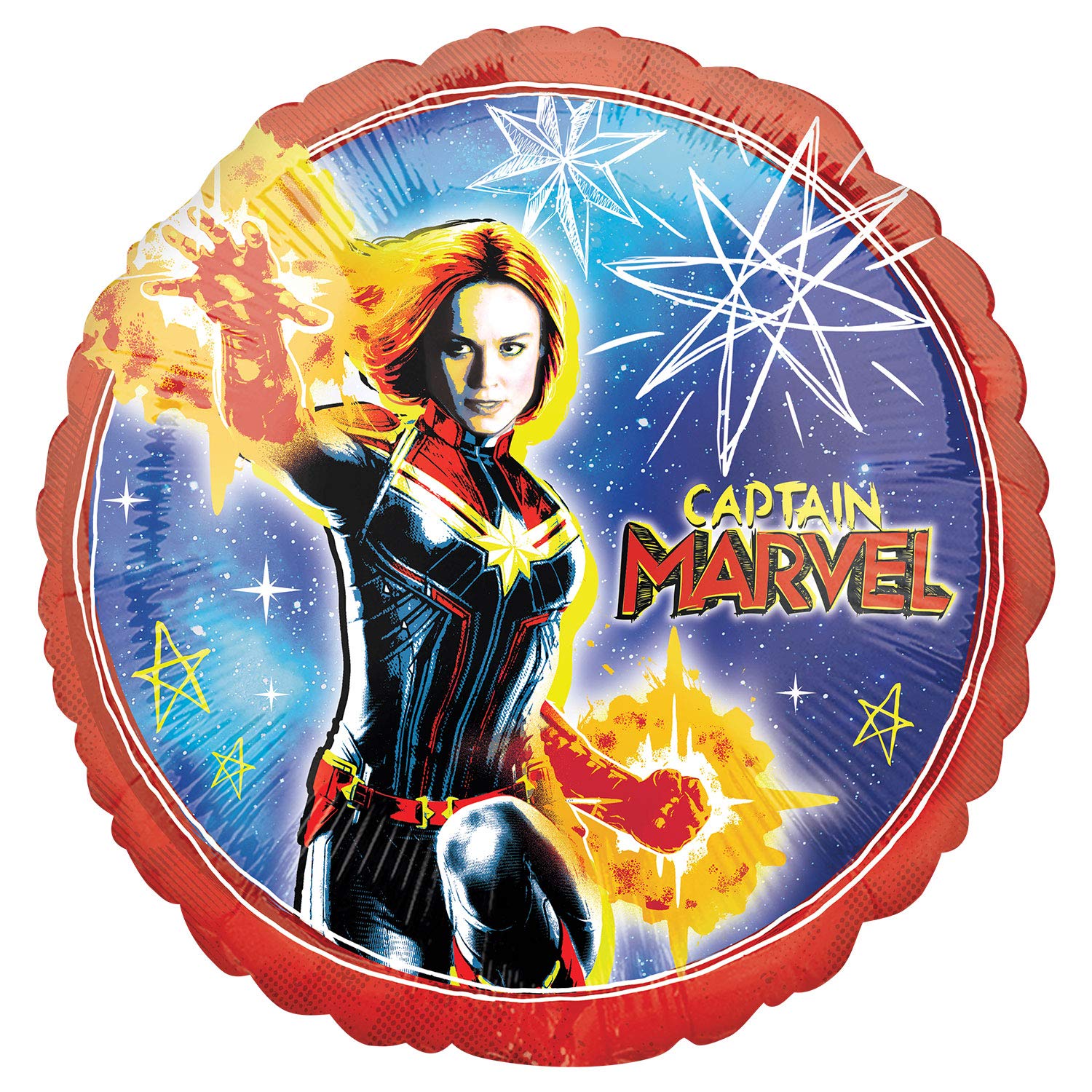 Amscan Folienballon \"Captain Marvel\" – Hochwertiger Partyballon Für Geburtstag & Feiern