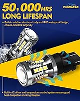 Vista 3 de Bombillas LED 3157 para luz de marcha atrás de respaldo, 6000 K blanco brillante 3056 3156 3057 4157 bombillas LED de repuesto para luces de marcha