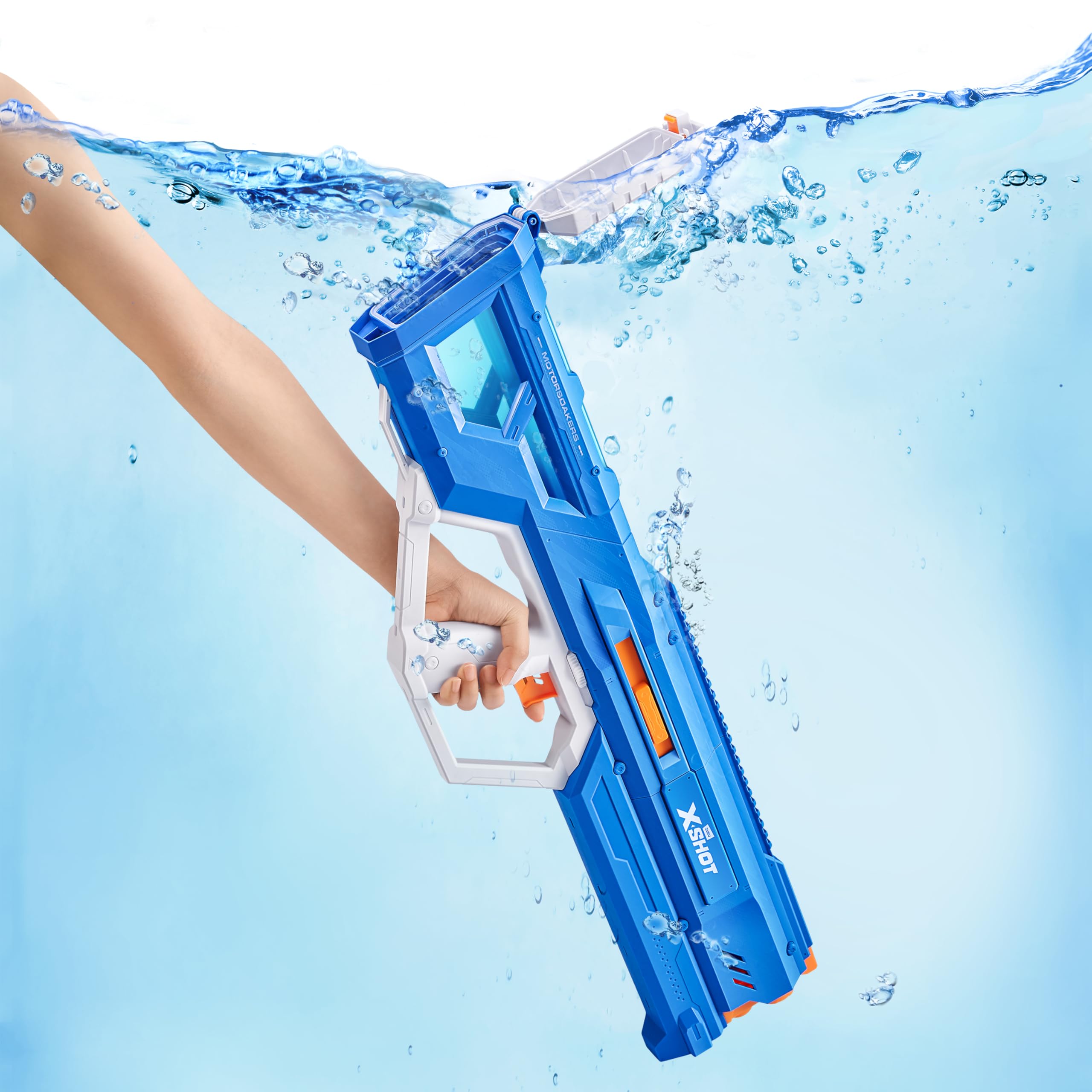 XSHOT Water Hydra Pulse Motor Soaker by ZURU, Motorized Blaster