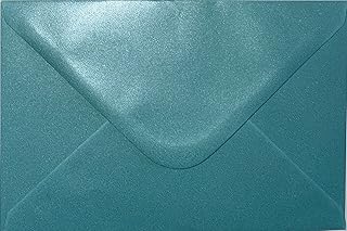 Sobres pequeños C7 (82 mm x 113 mm), 100 g/m², perfectos para tarjetas de Navidad, tarjetas de felicitación, invitaciones de boda, vales de regalo (RSVP), paquete de 24 sobres (color azul turquesa