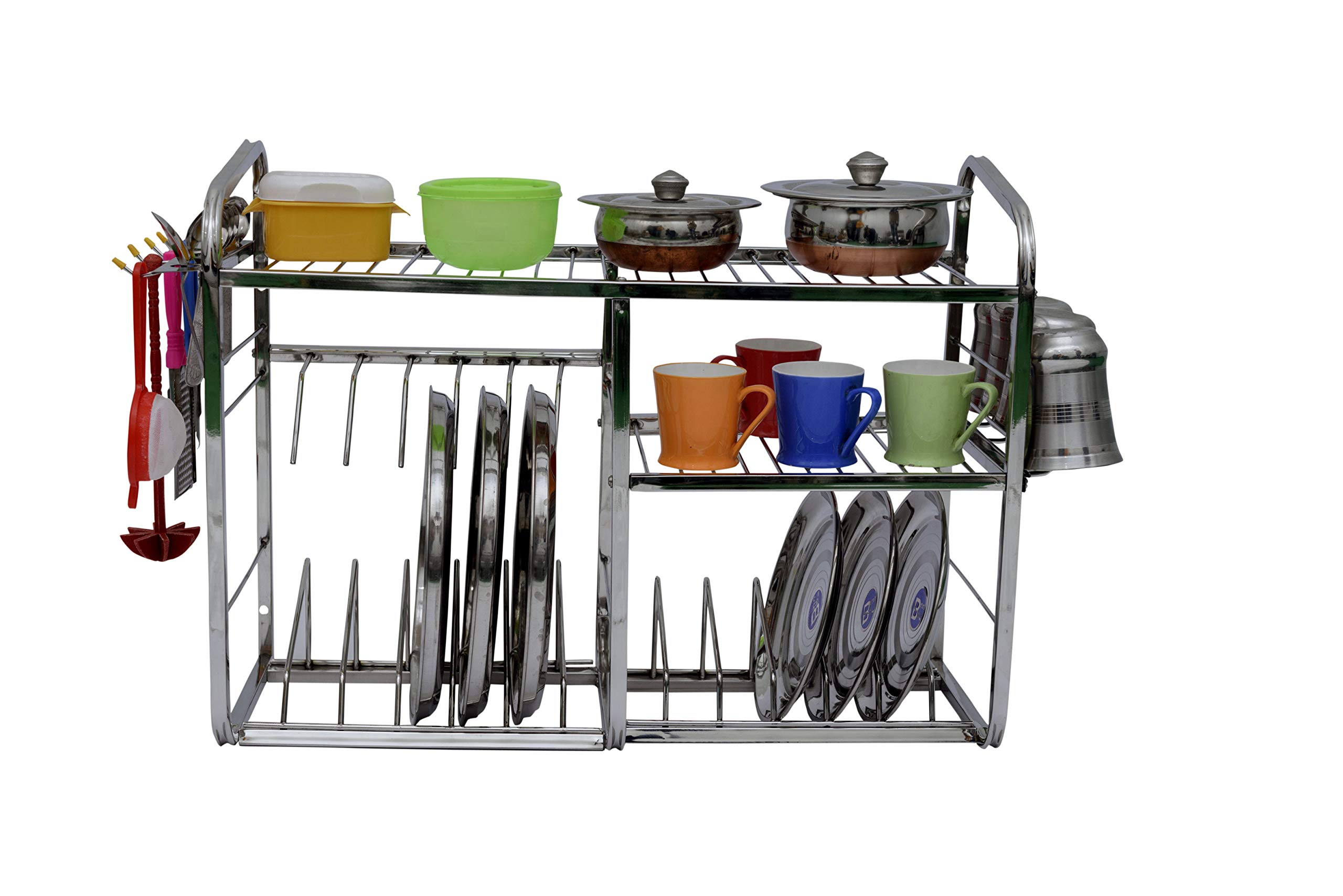 DHSVS Stainless Steel Wall Mount Kitchen Dish Rack/Multipurpose