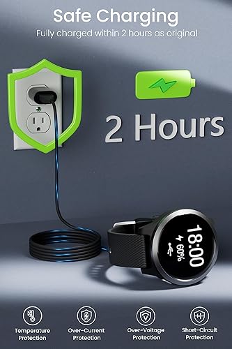 Miniatura 3 de Compatible con Garmin Watch Cable de carga USB para Garmin InstinctForerunnerFenixVivoactiveVenuVivosmart - 3.3 pies (3.3 ft)