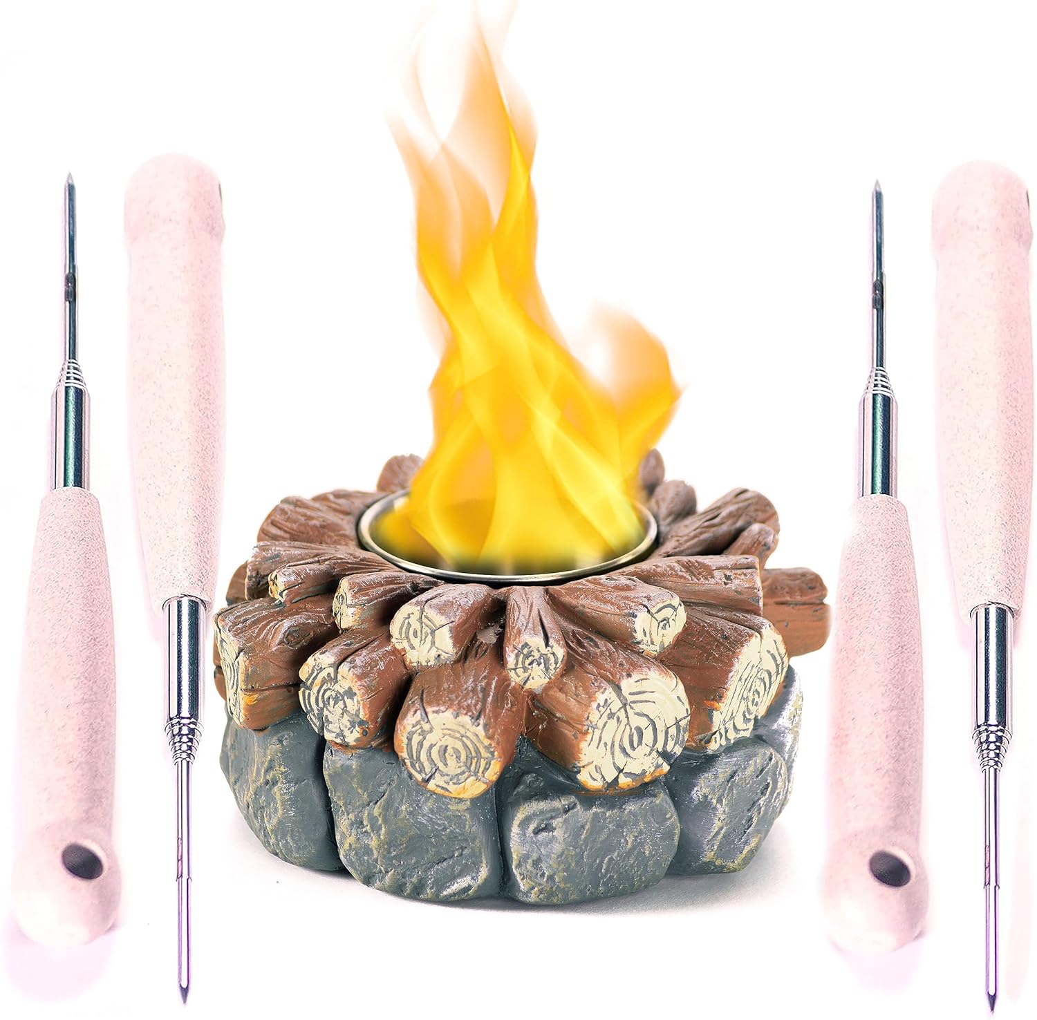 WEYLAND Tabletop Fire Pit Bowl Table Top Firepit Balcony