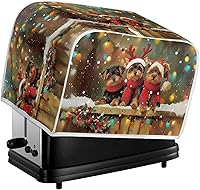 Vista 100 de Marbling Butterfly Print 2 Slice Toaster Dust Cover, Kitchen Small Appliance, Anti Dust and Fingerprint Bread Machine Cover