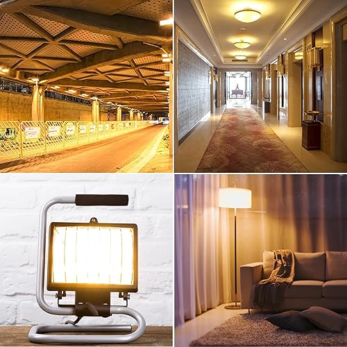 Miniatura 6 de TAIYALOO R7S - Bombilla LED halógena T3 de 3.071 in, 100 W, equivalente a bombilla halógena regulable tipo J lineal de doble extremo para trabajo,