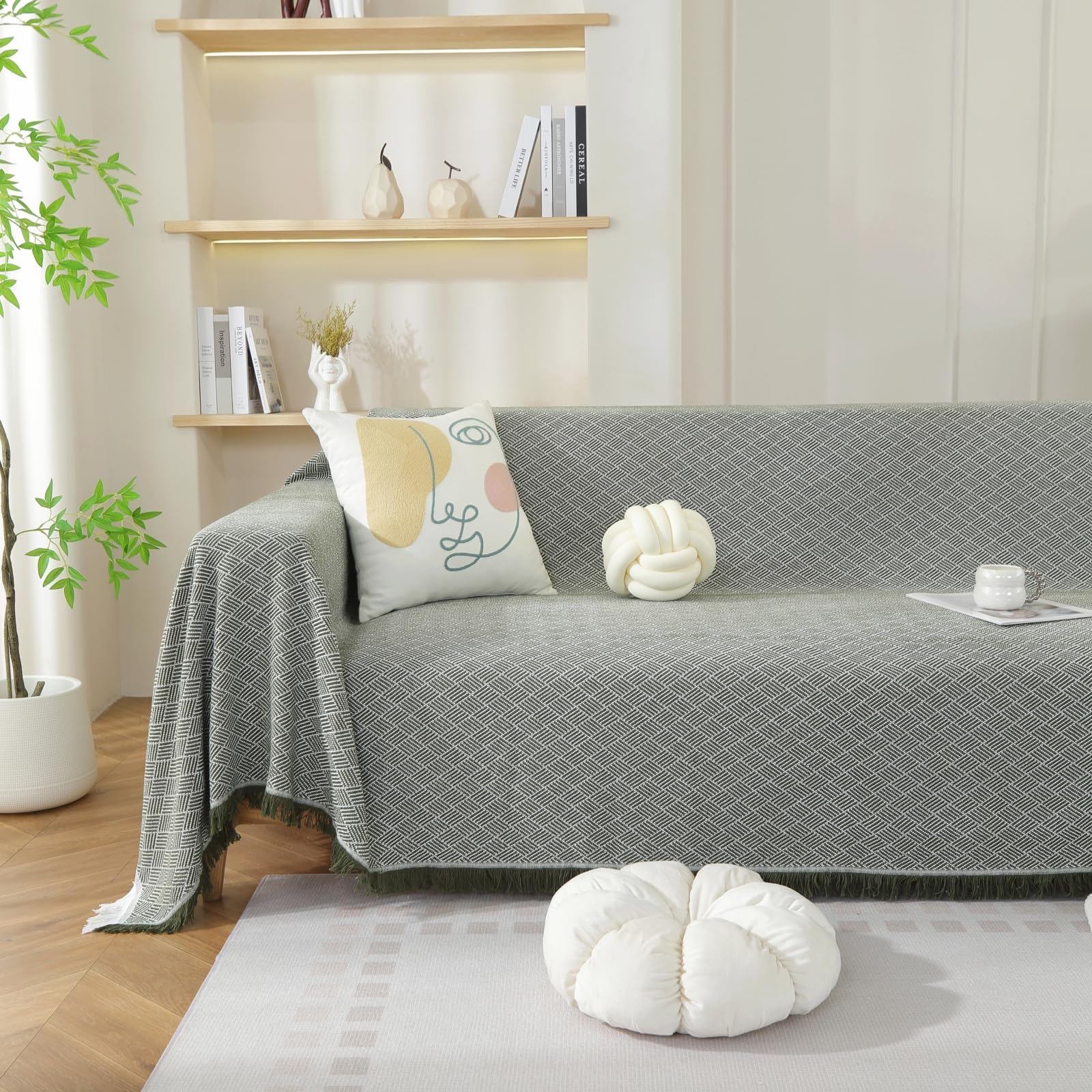 Amazon｜Kaoslen マルチカバー ソファカバー 北欧風 ソファーか