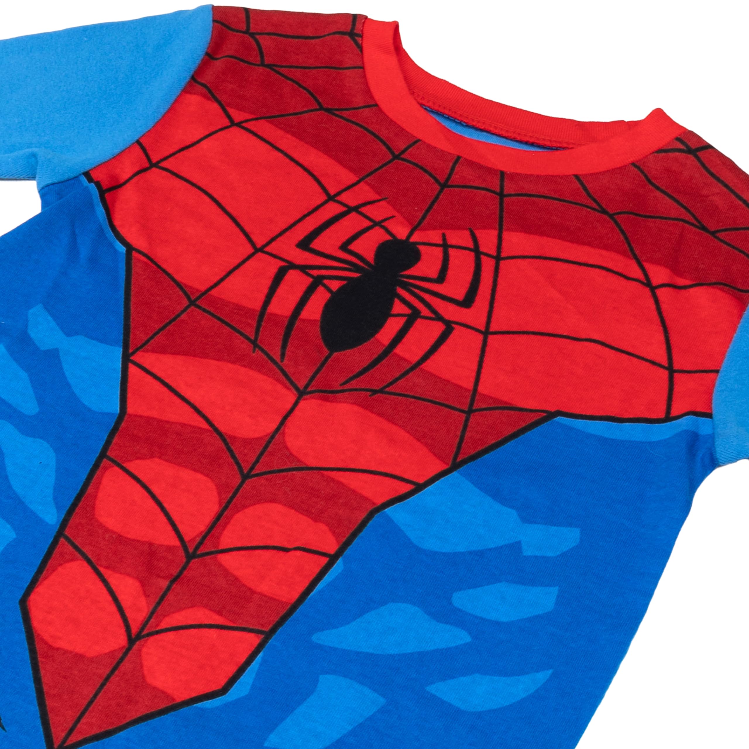 Marvel - Pigiama da Bambino, 6 Pezzi, in Cotone, Morbido e Carino per Bambini, Spider Squad, 4
