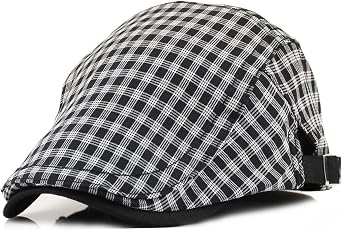 قبعات نسائية سوداء من Houndstooth قبعات حمراء للنساء أزياء الخريف والشتاء