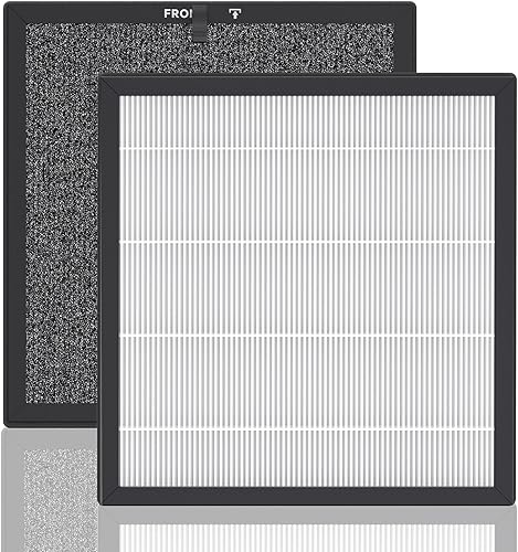 Miniatura 9 de Filtro de repuesto para purificador de aire para XenonLab HAP605 y HAP607, paquete de 2, filtros de carbón activado para polvo, pelo de mascotas y