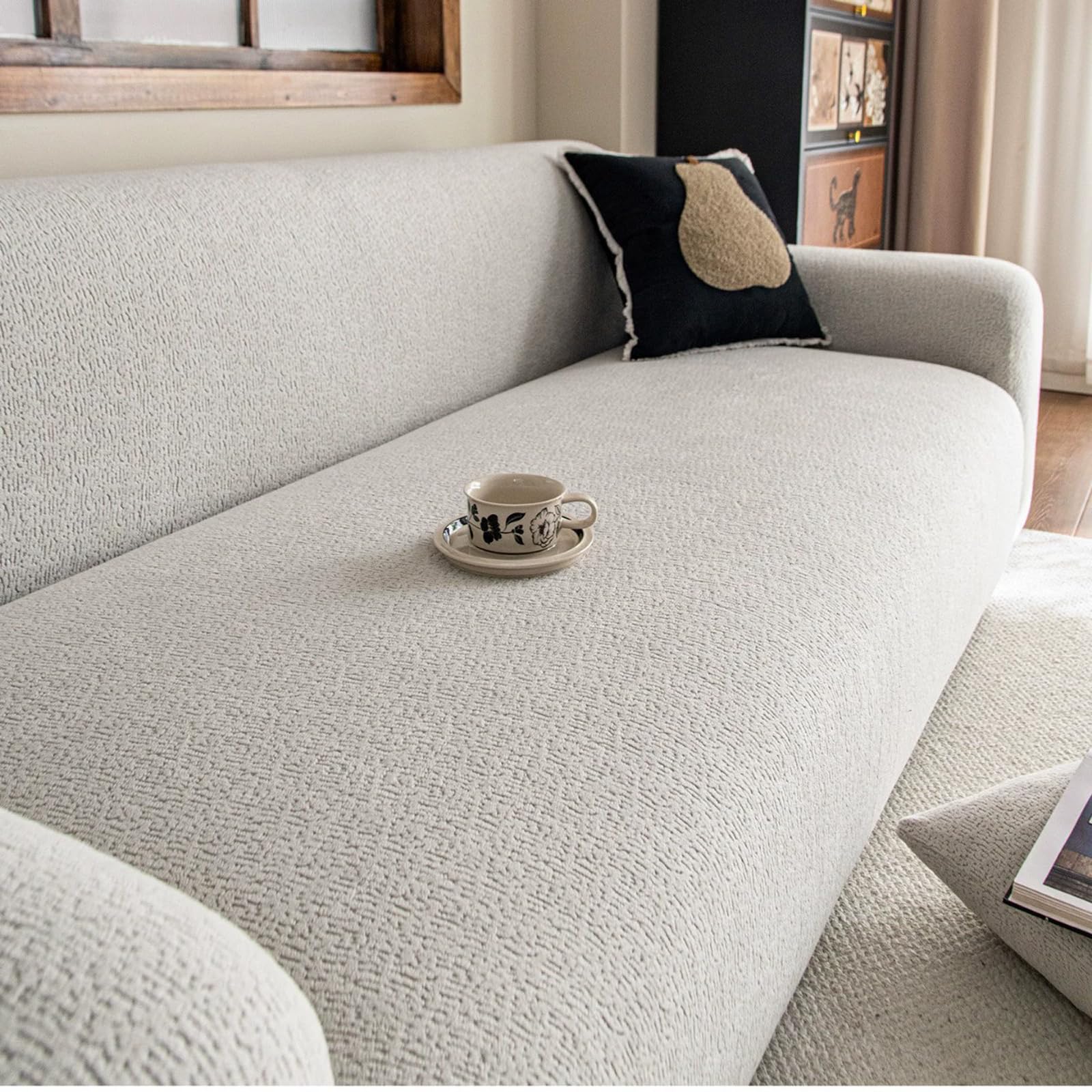 Housse de canapé extensible 360 cm grand confort pour sièges profonds
