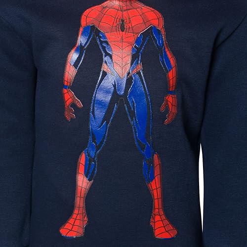 Miniatura 6 de Marvel Avengers Spiderman Boys Fleece Cosplay Pullover Hoodie Toddler to Big Kid