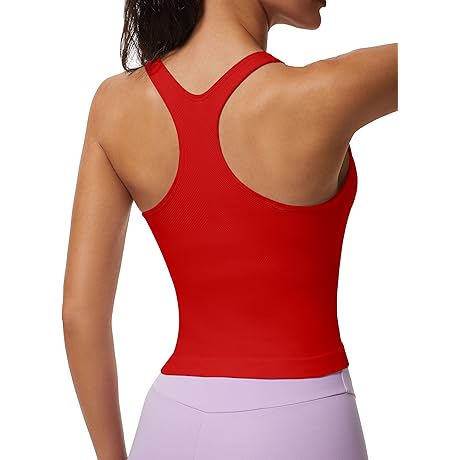 Women's Racerback Workout Tank Top: Move Freely and Stay Comfortable