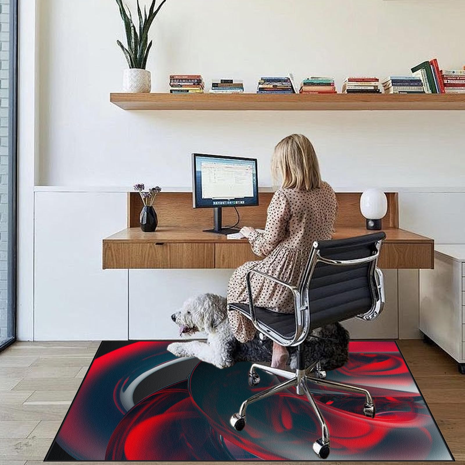 Mata na krzesło biurowe, dywan na krzesło do gier, ochrona podłogi krzesło na kółkach, 200 x 250 cm mata do gier podłogowa, mata ochronna z drewna / płytki do pokoju gier, biura domu