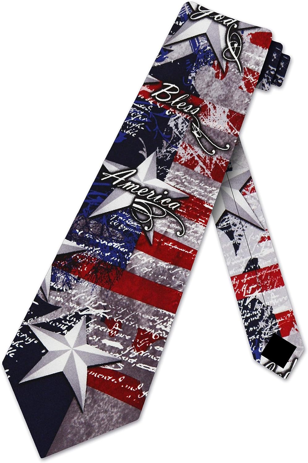 Eagles Wings Men's Finely Crafted Inspirational Necktie - God Bless America