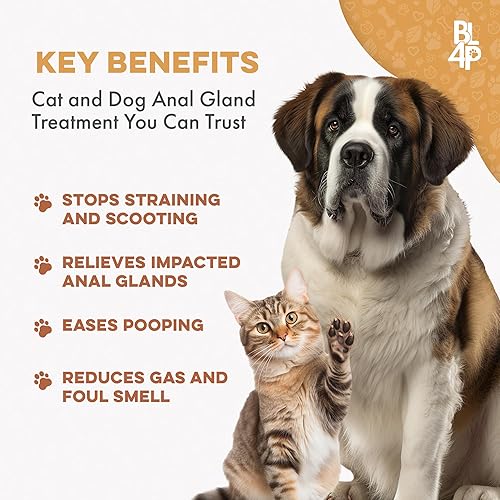 Miniatura 4 de Scoot Stopper para perros y gatos  Glándula anal natural y suplemento de apoyo digestivo para scooting, consistencia de heces, estreñimiento,