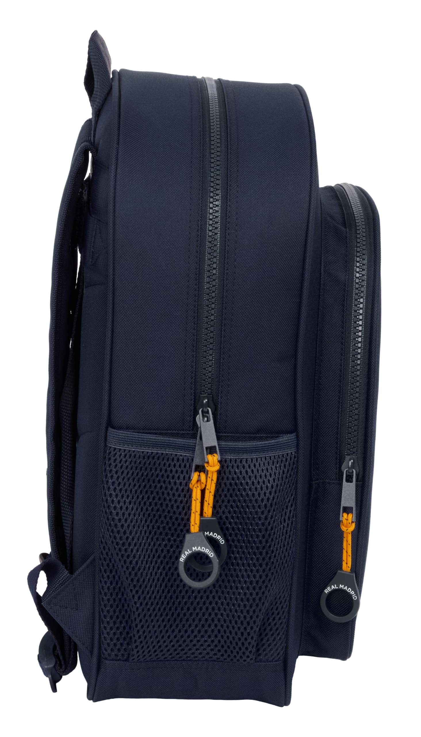 REAL MADRID 2ª EQUIPACIÓN 24/25 - Mochila Escolar Niño, Mochila Infantil, Adaptable a Carro, Ideal para Niños en Edad Escolar, Cómoda y Versátil, Calidad y Resistencia, 32x12x38 cm, Color Azul Marino
