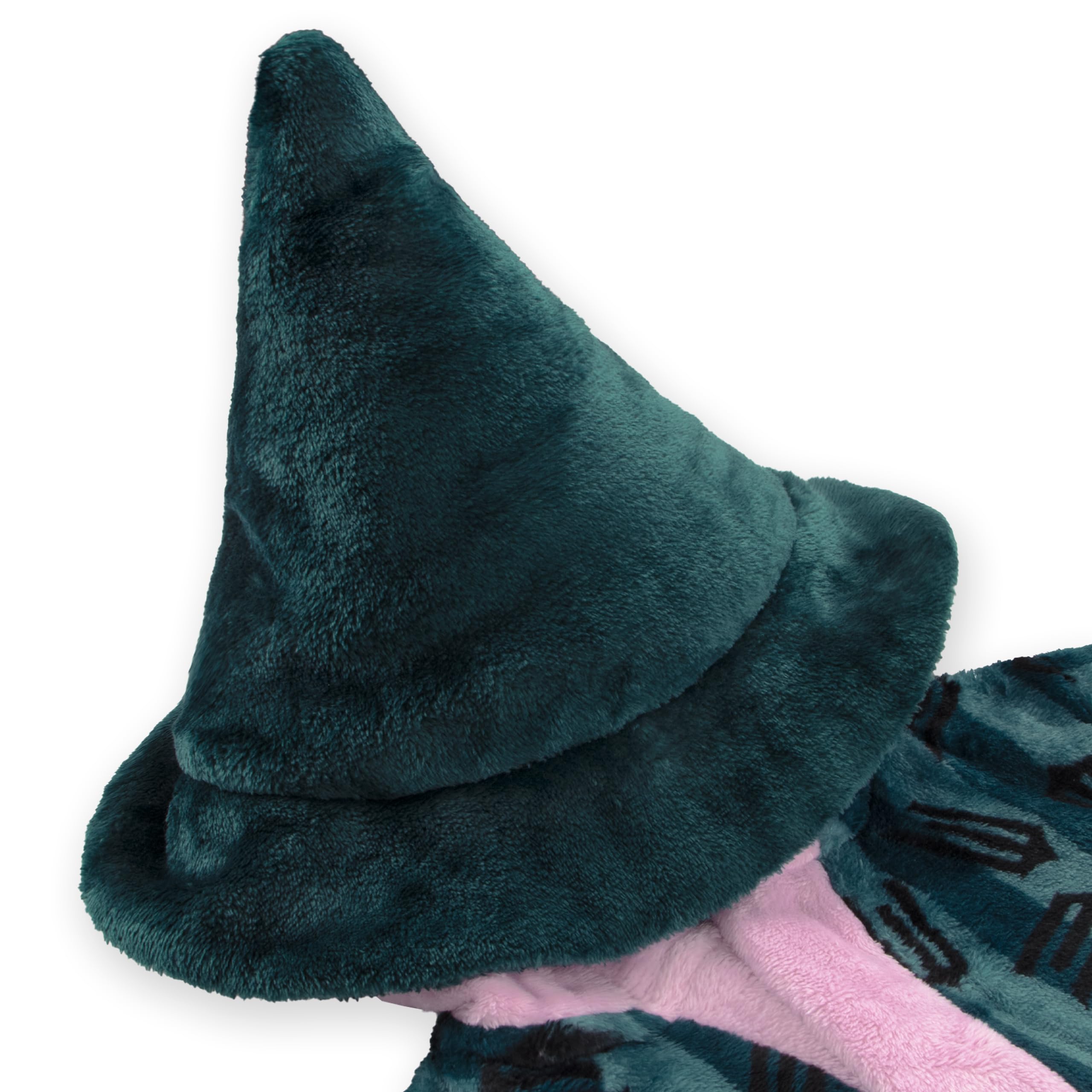 Szlafrok Wicked Dla Dziewczynki, Szlafrok Elphaba Z Kapturem W Szpic, Miękki Polarowy Szlafroki Dla Dzieci