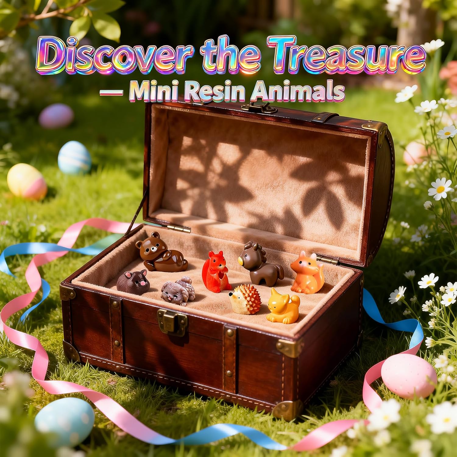 Zerobe Miniature Resin Animal Figures - 40 Styles Tiny Collectible Animals for Fairy Garden, DIY Landscape, Terrain Building, Home Decor, Desk Display and Aquarium Models (Animal Mix)