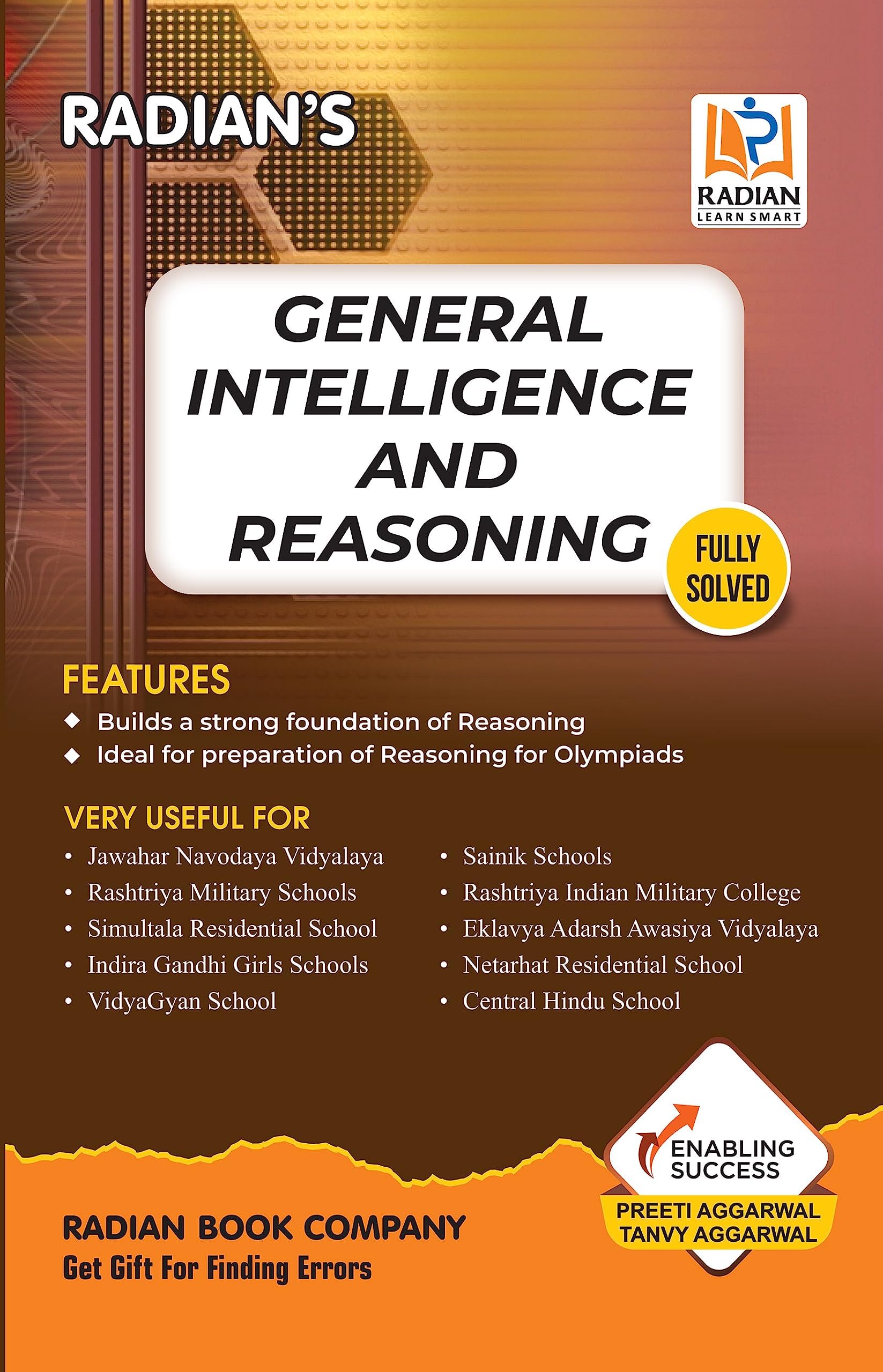 General Intelligence & Reasoning Guide Book for JNV, Sainik School (AISSEE)