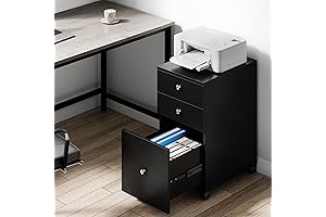 SUNLEI 3-Drawer Vertical File Cabinet: Premium Under-Desk File Storage Solution