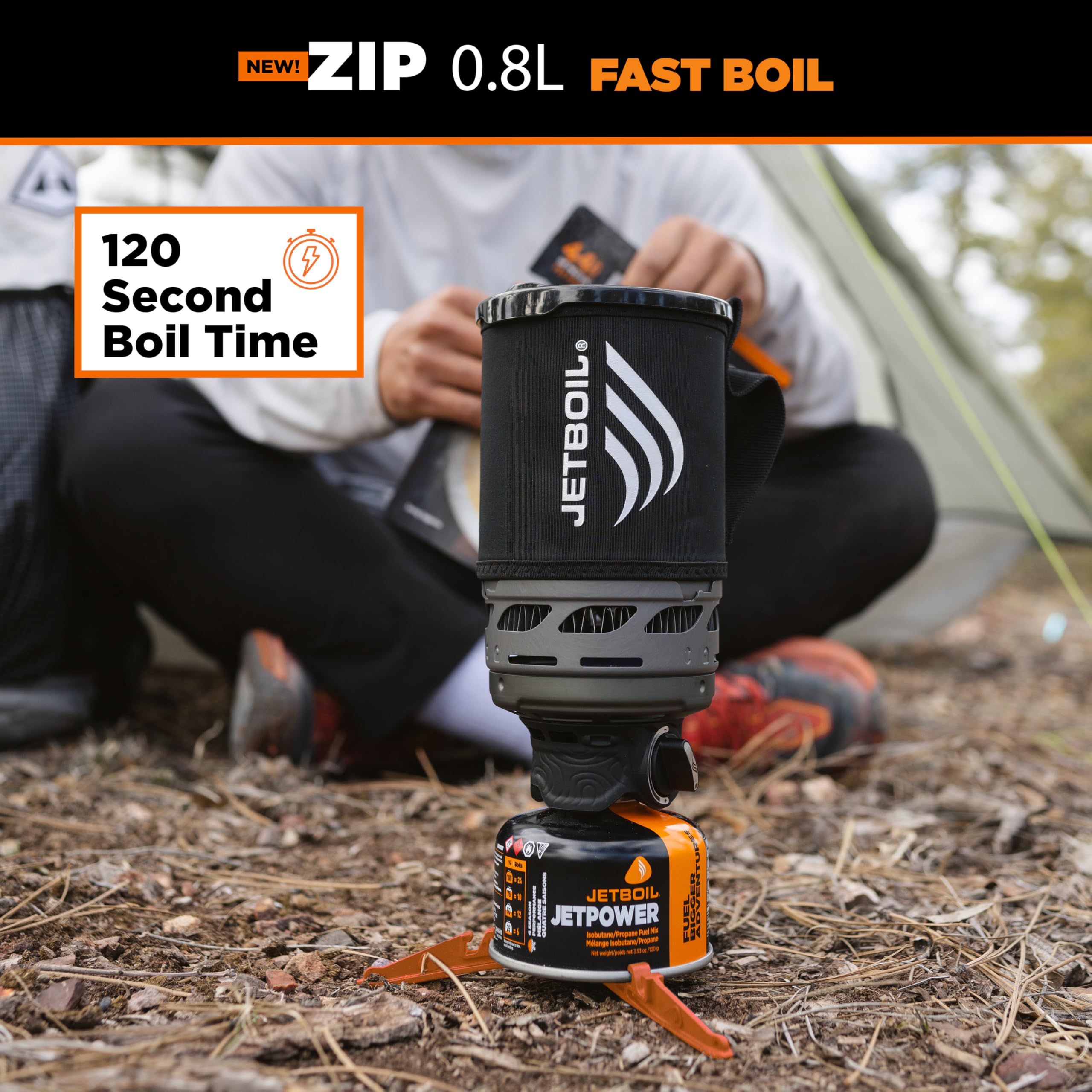 Jet Boiler Camping Stove Kit Jetboil Zip 0.8L Portable Fast