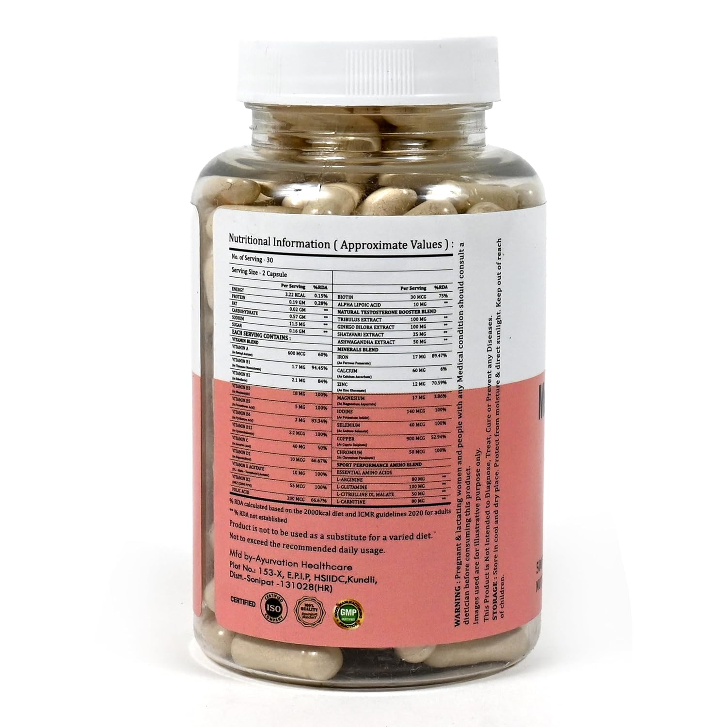 VFCI Male Multimine Kuri Capsule - 500mg, 60 Capsules | Daily health supplement for men | Supports immunity, energy, bone and heart health. Neutraceutical with essential vitamins VFCI Male Multimine Kuri Capsule - 500mg, 60 Capsules | Daily health supplement for men | Supports immunity, energy, bone and heart health. Neutraceutical with essential vitamins