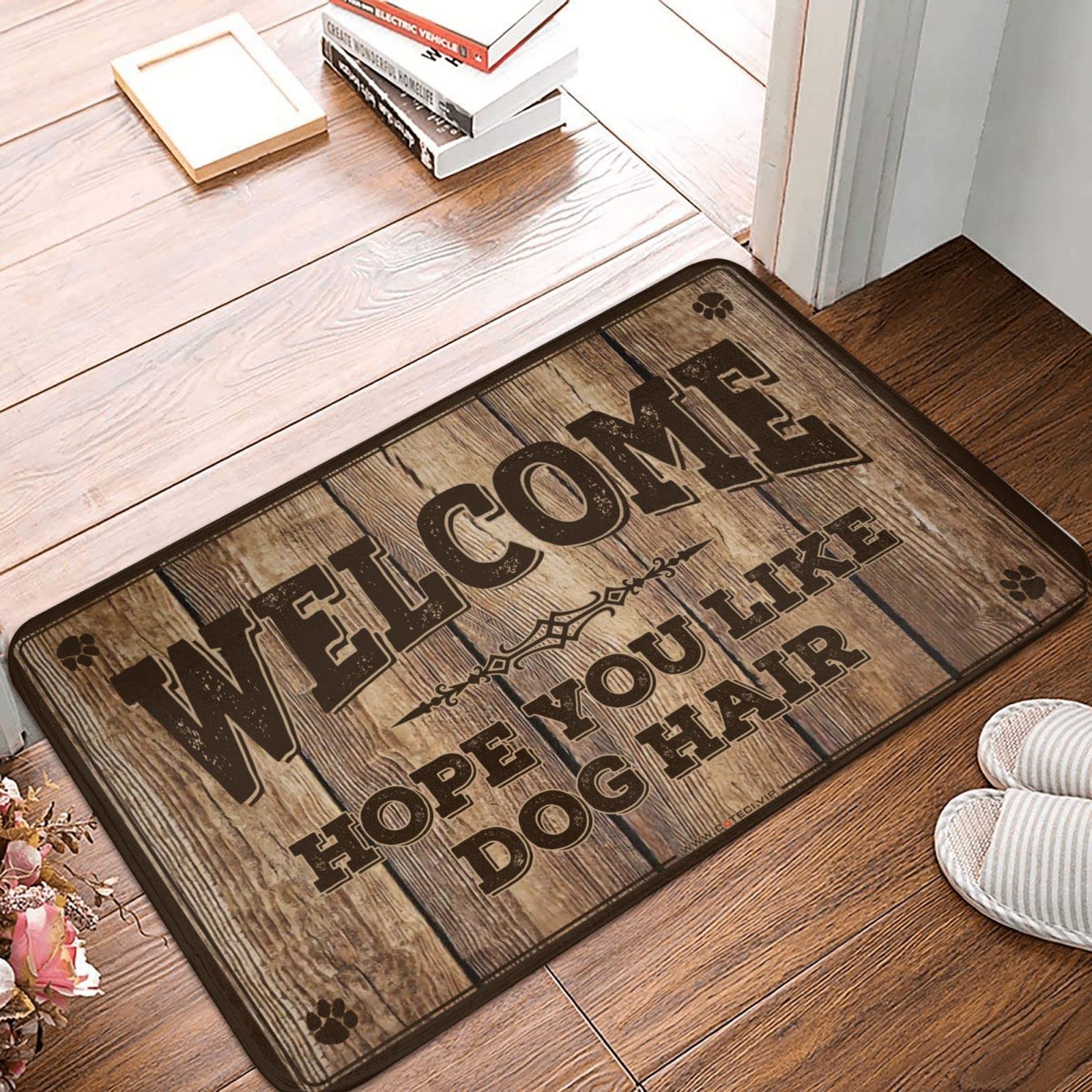 Tapis de patio en polypropylène 65x90 cm Style C Welcome Hope You Like