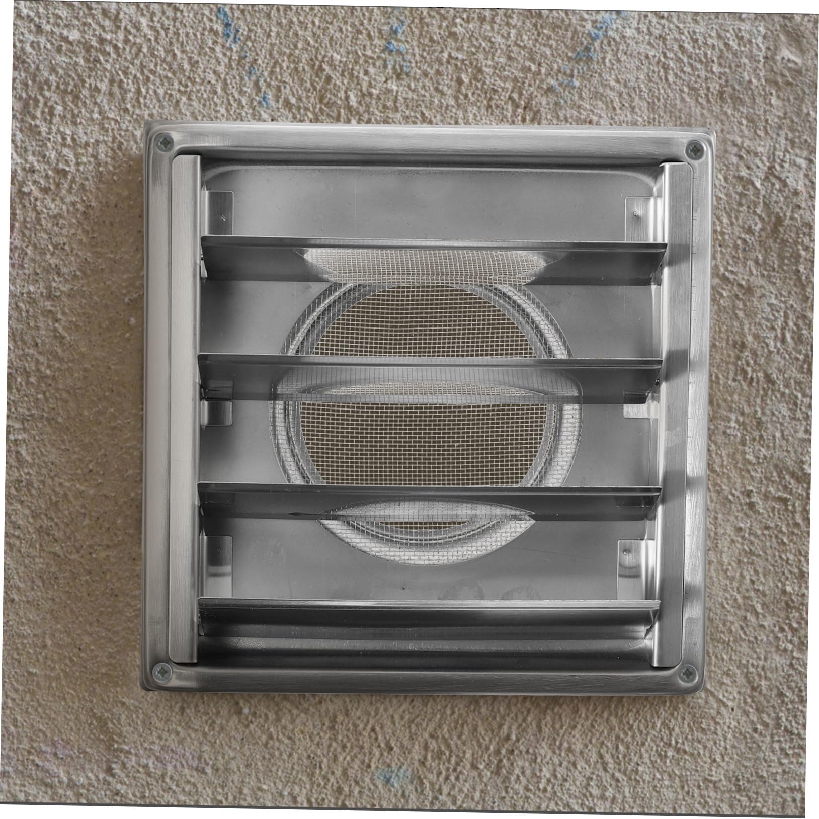 de Ventilación para Pared Exterior Inoxidable Rejilla Cuadrada para de Aire Diseño Práctico y Fácil Instalación Adecuada para Ventilación y Baños