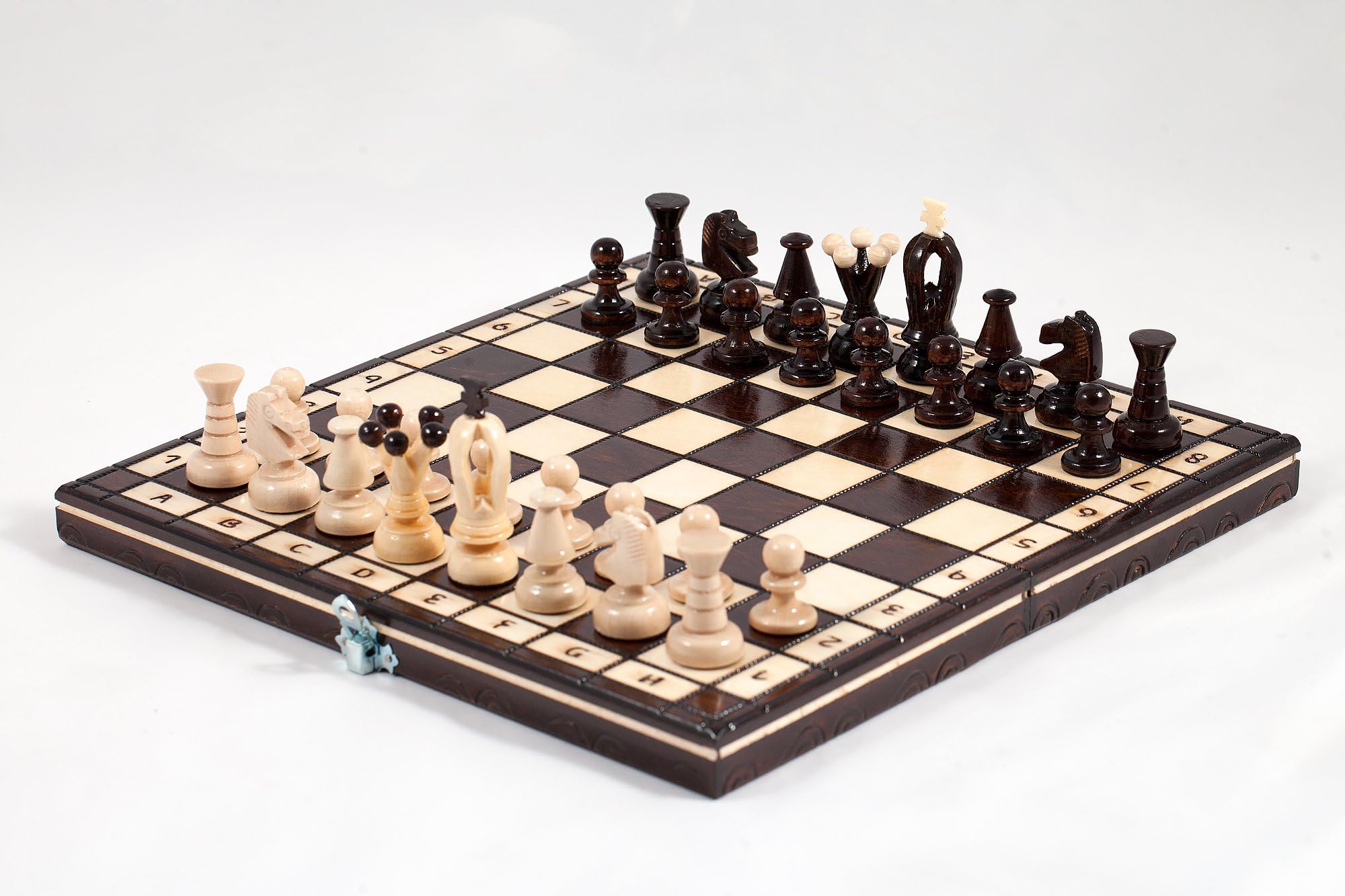 Kingdom Wooden Chess Set - Hand Crafted 31 x 31 Centimeter