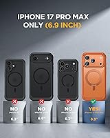 Vista 419 de Miracase Funda magnética para iPhone 14 de 6.1 pulgadas, protector de pantalla de vidrio templado integrado + protector de lente, compatible